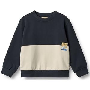 Wheat Jongens sweatshirt Steff GOTS gecertificeerd, 1432 Navy, 104