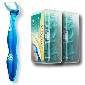 T.Smile 3e generatie dental flosser 1 handvat + 100 extra sterkte koppen floss