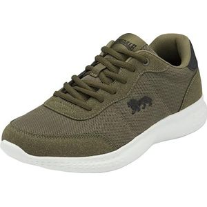 Lonsdale Kinross Road hardloopschoen voor heren, kaki/zwart, 8 UK, Khaki Zwart, 40.5 EU