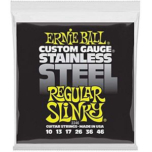 Ernie Ball Regular Slinky Stainless Steel Wound Electric Guitar Strings - 10-46 Gauge