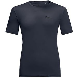 Jack Wolfskin Tech T M Wandelen T-shirt, nachtblauw, XL heren, NACHT BLAUW, XL