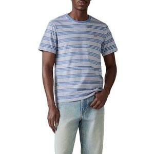 Levi's - T-shirt - CUFF STRIPE QUIET HA - Met Gestreept Patroon