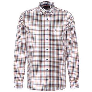 bugatti Vrijetijdshemd voor heren, 1:1 mouw, blauw, S