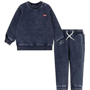 Levi's Baby Jongens Lvb Indigo & Zwavel Jogger Set 6ej093, Uit het Blauw, 18 maanden