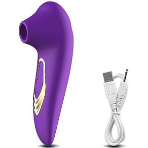Clitoris Sucking for quick Orgasm Vibrator | Vibrating Sucking Sex toys for Her Pleasure | Women's Sex toys offering 9 Suctions | Clit Sucker Nipple Stimulation | Adult Dildo (Purple, Without box)