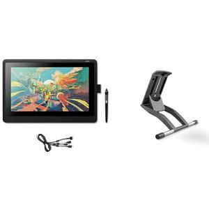 Wacom Cintiq Display Grafisch display. 16 inch zwart & Wacom Voet Voor Cintiq 16, ACK620K, Voet, 15, 6, Zwart