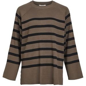 Trui - OBJEster - Knitwear - Gestreept - LENZING™ en Ecovero™