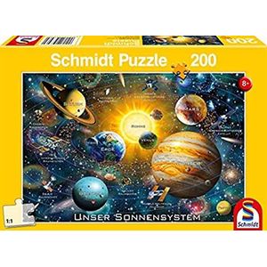 Schmidt Spiele 56308 Ons zonnestelsel, 200 stukjes kinderpuzzel