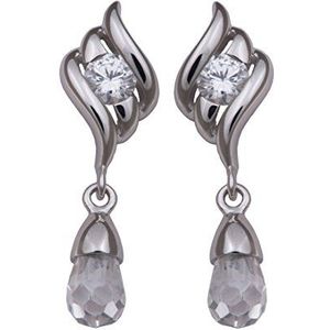 Orphelia Dames oorbellen 925 sterling zilver met zirkonia ZO-5894