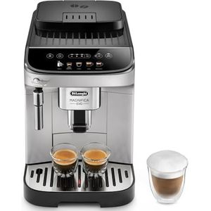 De’Longhi ECAM292.33.SB Magnifica Evo ECAM 292.33.SB Kaffeevollautomat mit Milchaufschäumdüse,5 Direktwahltasten für Espresso,Kaffee und weitere Kaffeespezialitäten,intuitives Bedienfeld, Zilver