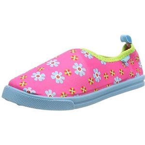 Playshoes Meisjes Aqua Schoenen Slipper Bloemen, roze, 18/19 EU