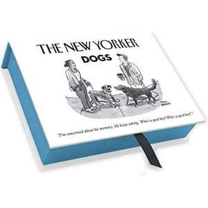 New Yorker Luxe Boxed Notecards - Honden - 20 blanco hond cartoon notitiekaarten