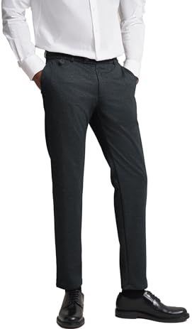 FLEXCITY - Chino Broek - Donkergrijs - Slim Fit - Ritssluiting