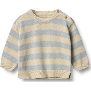 Wheat Gebreide trui met Morgan GOTS-gecertificeerde jongens, 1048 Blue Stripe, 86