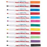 Baker Ross AT481 stoffen pennen - Pack van 12, diverse selectie van markers voor doek en stof voor kinderen kunst en ambachten,roze