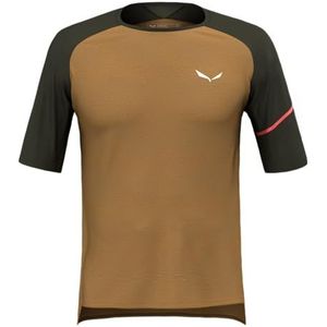 Salewa - Vento Am T-shirt - T-shirt S/S - Bruin Goud