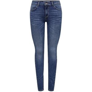 JDYblume JDYBlume Skinny Jeans voor dames, middelhoge taille, skinny fit jeans, blauw (medium blue denim), S/30L
