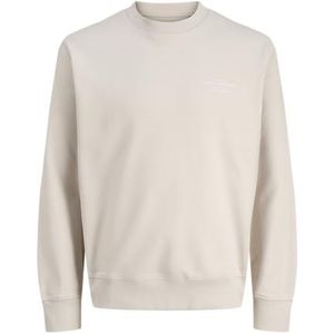 JACK & JONES Jprblachad Branding Sweat Crew Neck Ln, Zilvervoering., XS