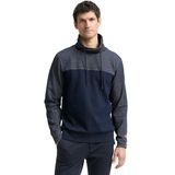 TOM TAILOR Sweatshirt voor heren, 30328 - Navy Fine Yd Stripe, XXL