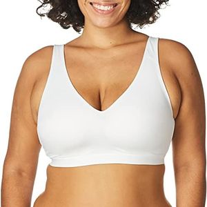 Warner's womens Cloud 9 Super Soft, Smooth Invisible Look Wireless Lightly Lined Comfort Rm1041a T Shirt Bra, White, Large US