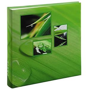 Hama Singo Jumbo Fotoalbum, 30 x 30 cm, 100 pagina's, 50 Vellen, 400 Foto's, Groen