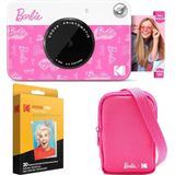 Kodak x Barbie Printomatic Volledige Kleur Direct Afdruk Digitale Camera Barbie Starter Bundel (Signature Stijl) + Barbie Deluxe Cameratas + Zink-papier (20 Vellen)