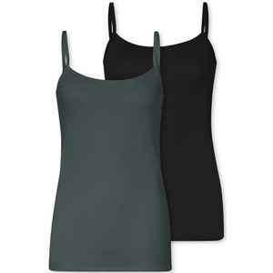Schiesser - Hemd Modal Essentials - Set van 2 - Mouwloos - Diepe Ronde Hals