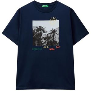 United Colors of Benetton T-shirt, Blauw, XS