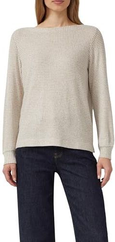 s.Oliver - Longsleeve - Golden Yellow Check - Met Stretchaandeel