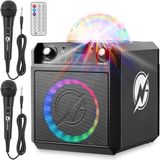 N-GEAR - Block Party 602 XL - Karaoke Set - Bluetooth Party Speaker - Space Grey