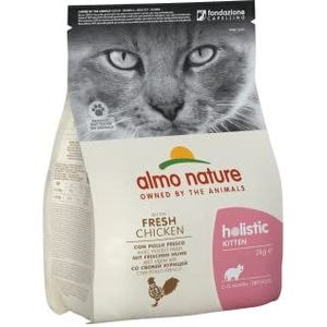 Almo Nature Holistic Kattenkroketten voor kittens met verse kip, zak van 2 kg