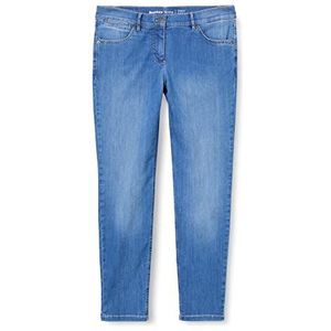 GERRY WEBER Edition Dames Best4me Skinny Jeans, Blue Denim met Gebruik, 34