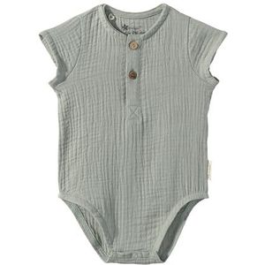 Sterntaler Body knoopsluiting mousseline haas Happy, steengroen, 80 cm