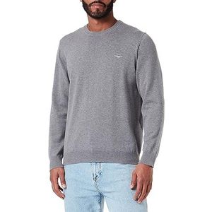 GANT Heren Classic Cotton C-Neck Pullover, dark grey melange, S