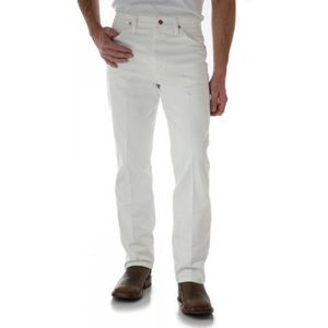 Wrangler Ajuste Delgado De Corte Vaquero, slim fit, jeans, voor heren, cowboy snit, wit, 32W x 32L