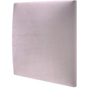 MOLLIS Beklede plaat, vierkant en decoratief wandpaneel, geschikt als bedhoofdeinde of botsbescherming, vermindert geluid en verbetert akoestiek, van schuim, 30 x 30 cm, lavendel