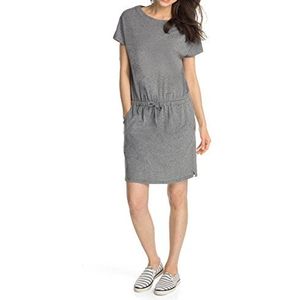 ESPRIT Damesjurk in casual stijl, knielang, effen, Grau (Asphalt Grey Melange 014), XXL