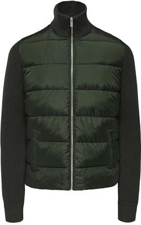 ONLY & SONS Heren Onsmane Life Mixed Jacket OTW, kombu green, l, Combu Green, L