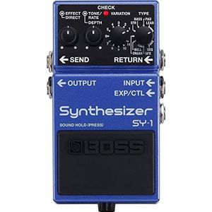 BOSS SY-1 Synthesizer Guitar Pedal, 121 ultra-responsieve, polyfone sounds, eenvoudige plug-and-play ervaring