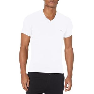 Emporio Armani Heren Mannen Mannen Soft Modal T-shirt, wit, XL