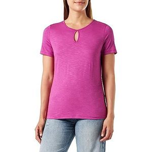 Gerry Weber Dames T-shirt met geknoopte druppeluitsnijding korte mouwen T-shirt 1/2 mouw effen kleur, orchid, 38