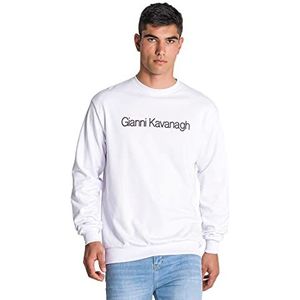 Gianni Kavanagh White Essential Maxi Sweat Sweatshirt voor heren, Wit, L