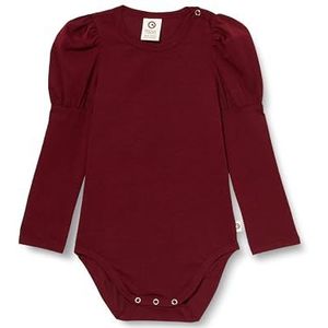Müsli by Green Cotton Cozy Me Puff L/S Body Base Layer voor babymeisjes, Cabernet, 62