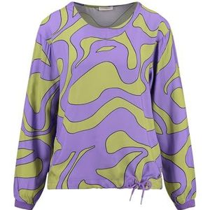 KEYLARGO Change Round Blouse voor dames, Violet-limegroen (2322), XS