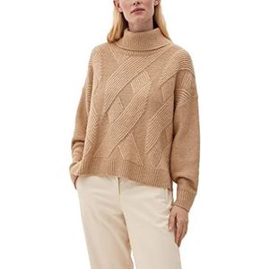 s.Oliver BLACK LABEL Dames 2118893 gebreide trui, bruin, S