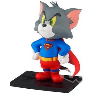 Banpresto Tom Superman Tom en Jerry WB100Th jubileumfiguur, 8 cm, BP88742P, meerkleurig