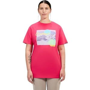 Berghaus Dames Hill Hazed T-shirt, Fiery Pink, 10