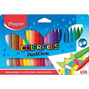 Maped Color'Peps Plasticlean Kleurkrijtjes (Pack van 24)