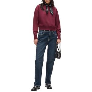 Karl Lagerfeld Jeans, Dames, High Rise Straight Denim, Straight Pijpen, Blauw, 3230