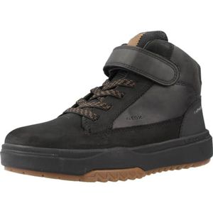 Geox J Bunshee Boy B Abx Enkellaarzen voor jongens, Zwart, 33 EU